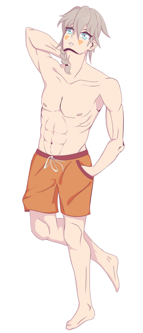 Full body + Lineart + Flat color